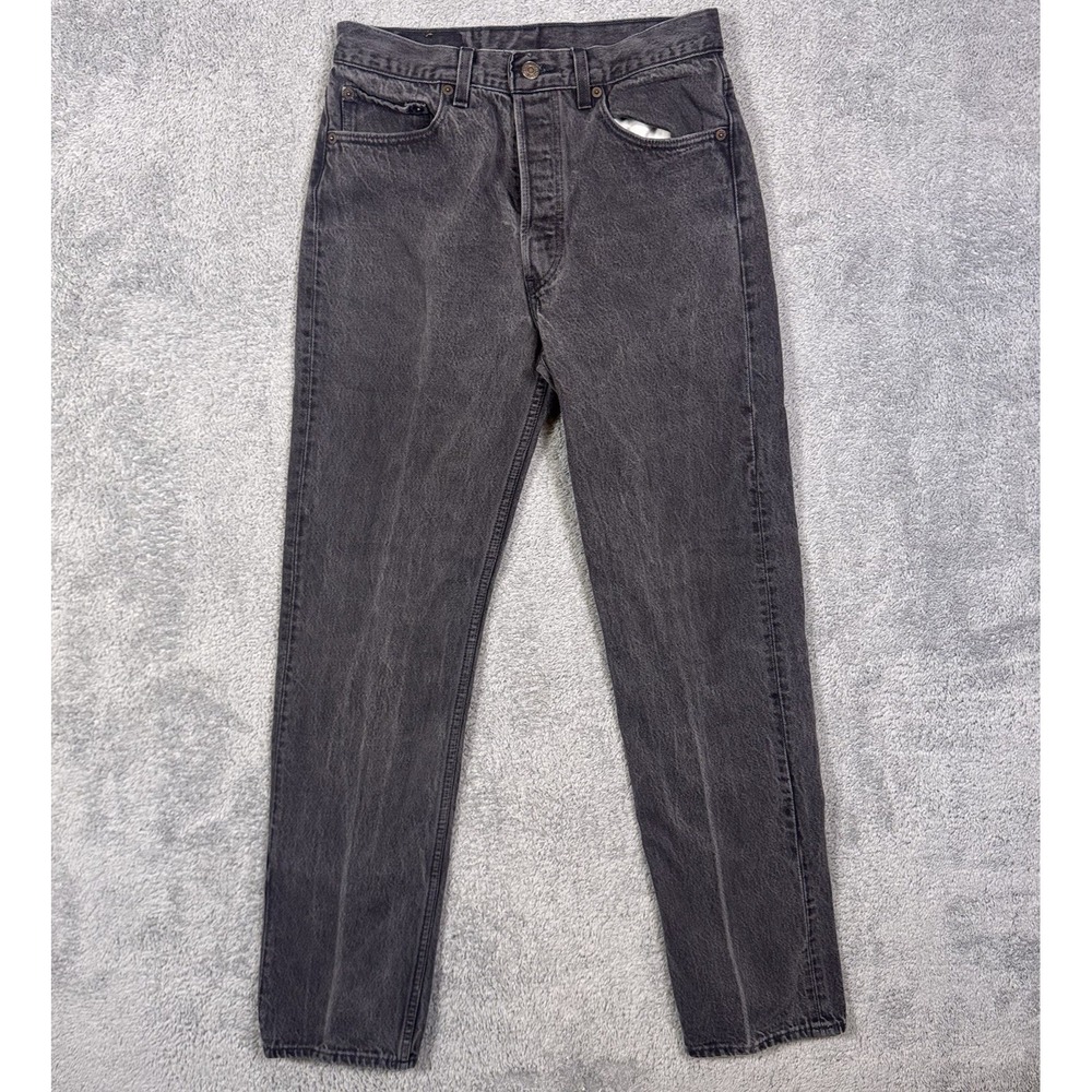 Vintage Levi's 501xx Jean Men 30x34 USA Made 1994 Button Fly Grunge 90s Charcoal